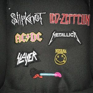 Rock/metal iron-on patches